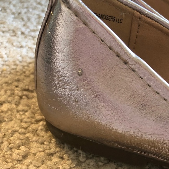 3/$25 Sale Falls Creek Metallic Ballet Flats, 7M - Picture 4 of 6